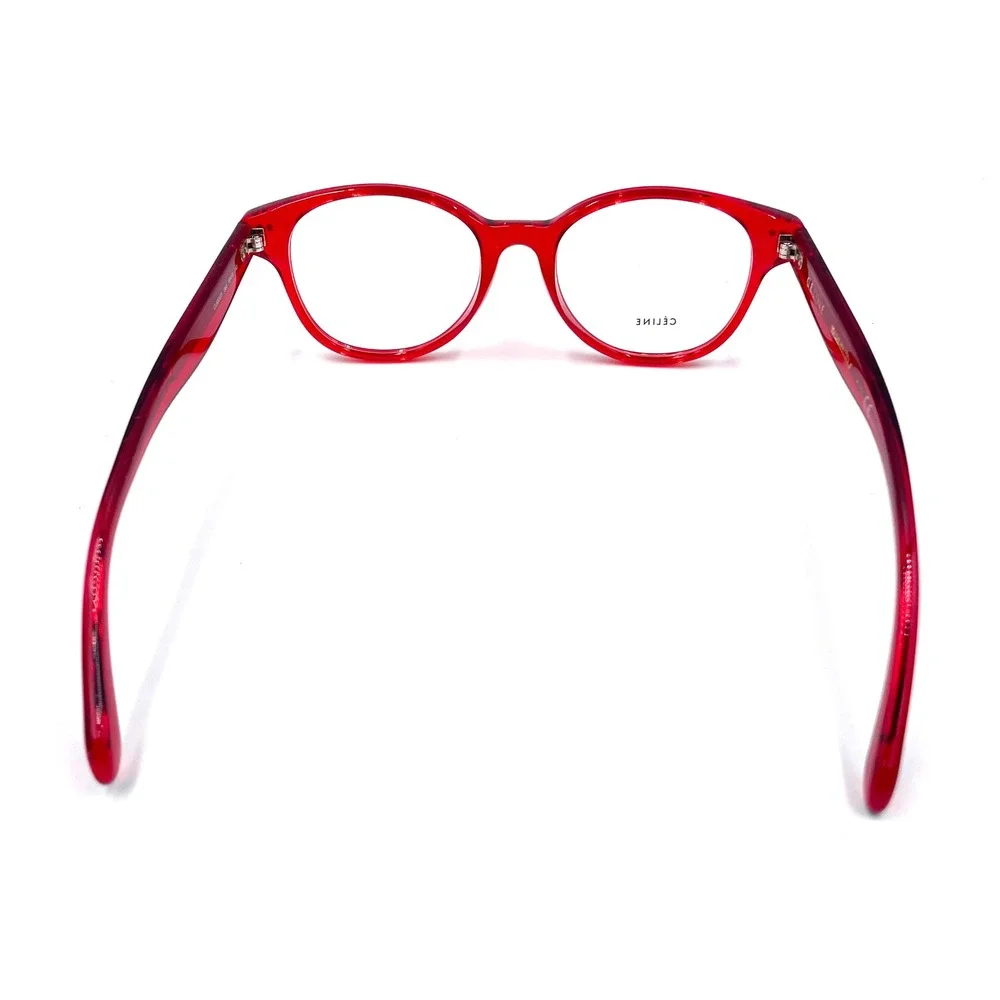 Celine‎ Red Acetate Eyeglasses Frames CL50007i Full Rim Transparent Italy